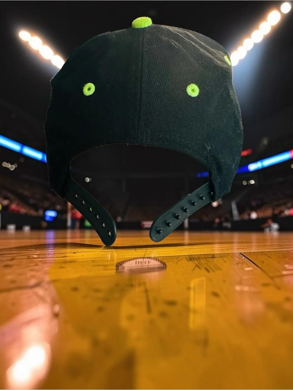 New Era Miami Heat Youth Black Neon Green Fitted NBA HWC Wool Blend